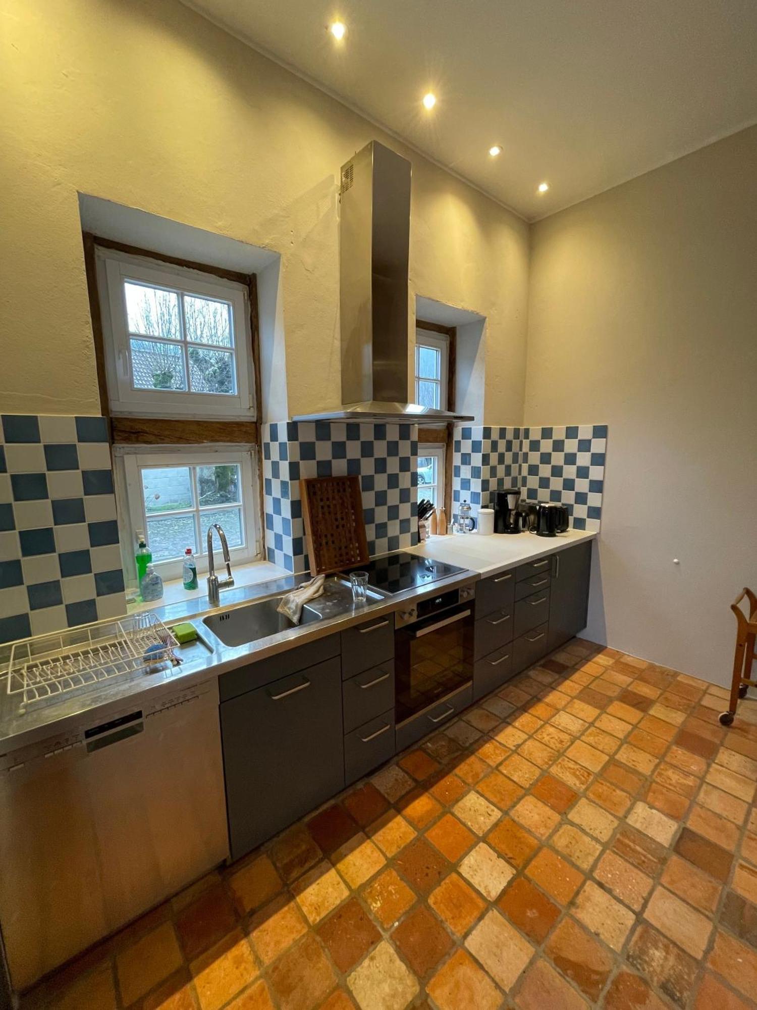 טקלנבורג Ferienhaus Am Wasserschloss Haus Marck מראה חיצוני תמונה